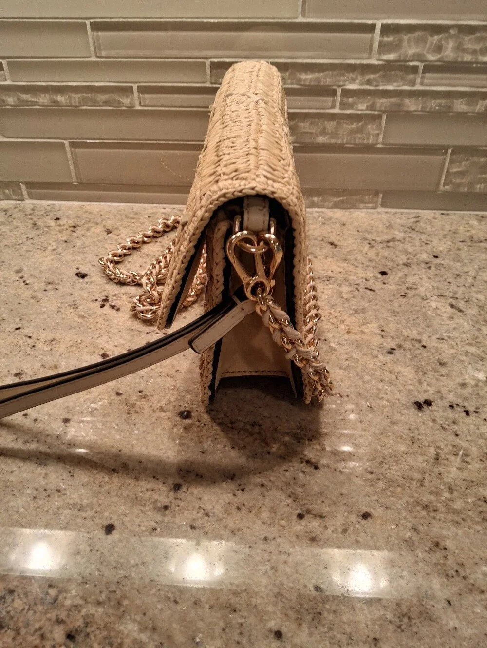 Tory Burch Britten Chain Wallet Wristlet Crossbody
